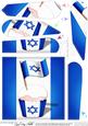 Flying the Flag Israel Fan Pyramage Topper