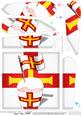 Flying the Flag Guernsey Fan Pyramage Topper