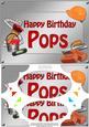 A5 Birthday Pops Handyman Tools Scallop Corners & Pyramage