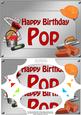 A5 Birthday Pop Handyman Tools Scallop Corners & Pyramage