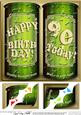 8 x 8 90th Birthday Beer Cans Scalloped Corner Topper