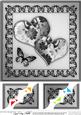 8 x 8 Elegant Romance Scalloped Corner Topper