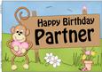 A4 Birthday Partner Chunky Monkey Topper