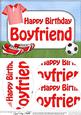 A5 Birthday Boyfriend Football Oval Pyramage Topper