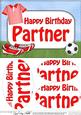 A5 Birthday Partner Football Oval Pyramage Topper