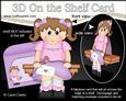 3D on the Shelf Card Kit - Little Girl Beth