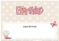 Birthday Livvy Bear Large Dl Matching Insert