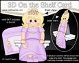 3D on the Shelf Card Kit - Leigh Bridesmaid/prom Girl