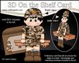 3D on the Shelf Card Kit - Steve Army Boy Desert Camouflage‎