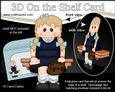 3D on the Shelf Card Kit - Schoolgirl Dot