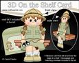 3D on the Shelf Card Kit - Letty Safari Girl