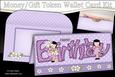 Girlz Suzi's Flower Birthday Money or Gift Wallet Card Kit