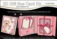 3D Livvy Bear's Letter Gift Box Card Kit with 3D Decoupage