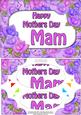 A5 Mothers Day Mam Time for Roses Scallop Corners & Pyramage