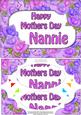 A5 Mothers Day Nannie Time for Roses Scallop Corners & Pyra