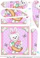 Teddy Tess's Easter Basket Fan Pyramage Topper