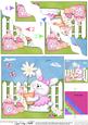 Little Bunny's Flower Wavy Corner Side Stacker Topper