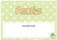 Large Dl Birthday Auntie Owls Matching Insert