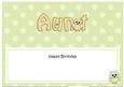 Large Dl Birthday Aunt Owls Matching Insert