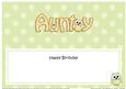 Large Dl Birthday Aunty Owls Matching Insert
