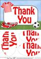 A5 Thank You Football Oval Pyramage Topper