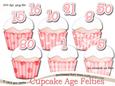 Pretty Coordinating Cupcake Age Felties Digital Embellishmen