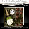 8x8 Retirement Champagne Kit with Scalloped Corners