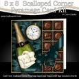 8x8 Retirement Champagne Kit with Scalloped Corners