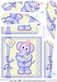 Lola Elephant's Flower Fan Pyramage Topper