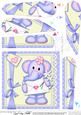 Lola Elephant's Flower Fan Pyramage Topper