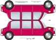Large Dl Stretch Limo Shaped Card