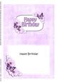Birthday Flowers & Butterflies Signpost 5x7 Insert