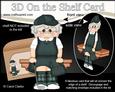 3D on the Shelf Card Kit - Golfing Old Lady Edna