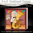8 x 8 Bert Plays the Tuba Scalloped Corner Kit