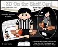 3D on the Shelf Card Kit - Rugby or Aus Football Boy George
