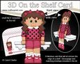3D on the Shelf Card Kit - Little Ethnic Girl Abbie