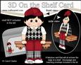3D on the Shelf Card Kit - Golfing Boy Harry