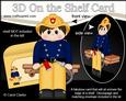 3D on the Shelf Card Kit - Firefighter Fireman Frank