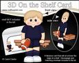 3D on the Shelf Card Kit - Rugby or Aus Football Boy Oliver