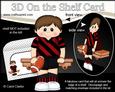 3D on the Shelf Card Kit - Rugby or Aus Football Boy Charlie