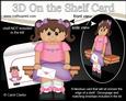 3D on the Shelf Card Kit - Little Ethnic Girl Hannah