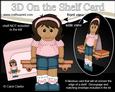 3D on the Shelf Card Kit - Little Ethnic Girl Wendy