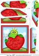 Freddy Frog Get Well Heart Fan Pyramage Topper