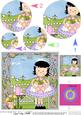 Girlz Suzi's Flowers Circle Pyramage Topper
