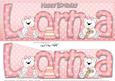 Large Dl Birthday Lorna Teddies 3D Decoupage