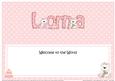 Large Dl Welcome to the World Lorna Teddies Insert