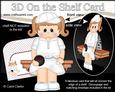 3D on the Shelf Card Kit - Lawn Bowls Girl Ruby