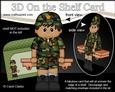 3D on the Shelf Card Kit - Little Ethnic Camo Boy Hank