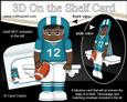 3D on the Shelf Card Kit - Ethnic American Footballer Ryan