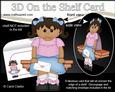 3D on the Shelf Card Kit - Little Ethnic Girl Alice